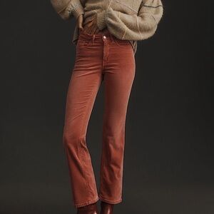 The Yaya Midrise Corduroy Crop Flare Jeans by Pilcro